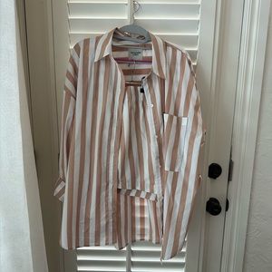 Abercrombie Oversized Poplin Shirt and Short Set